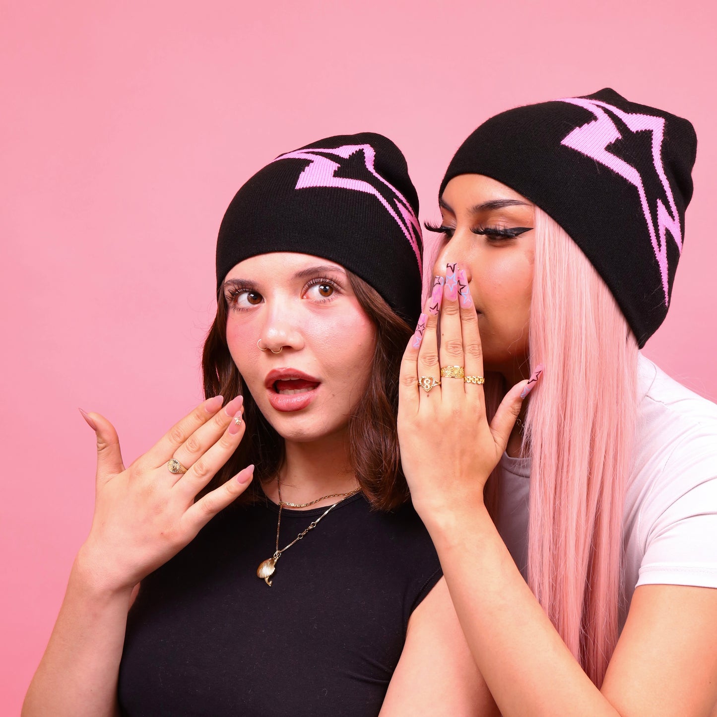 Pink Noir Beanie
